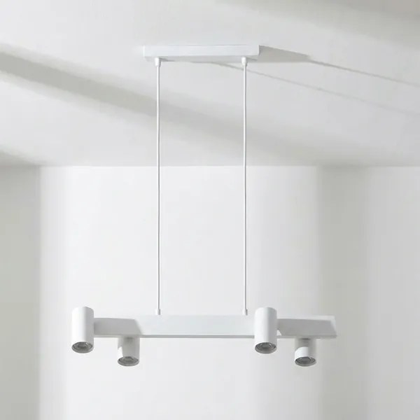 Brilagi - Lustra LED RGBW reglabilă pe cablu SELE 4xGU10/6,5W/230V albă