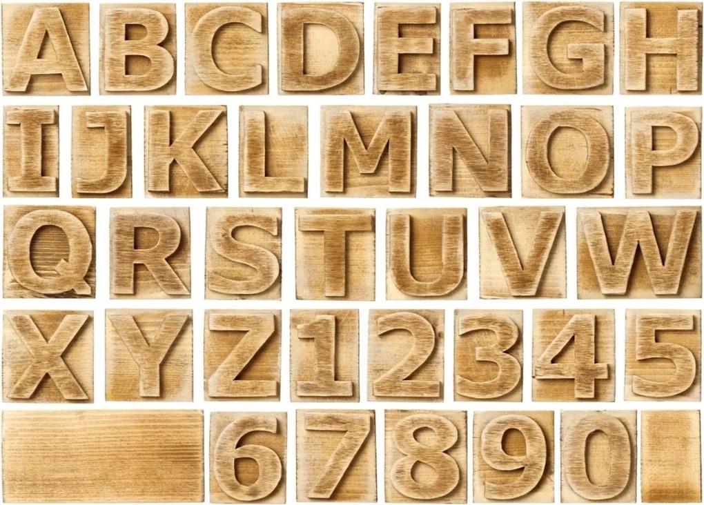 Fototapet, Block Letters, Rebel Walls