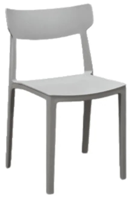 SCAUN METRO -POLIPROPILENA-HORECA - ALB