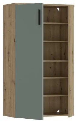 Pantofar ETON, stejar artisan/verde