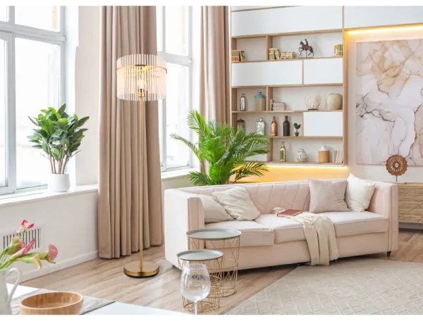 Lampadar Globo 15698SM GORLEY 1xE27/60W/230V auriu