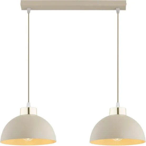Brilagi - Pendul pe cablu MOON 2xE27/60W/230V bej/auriu