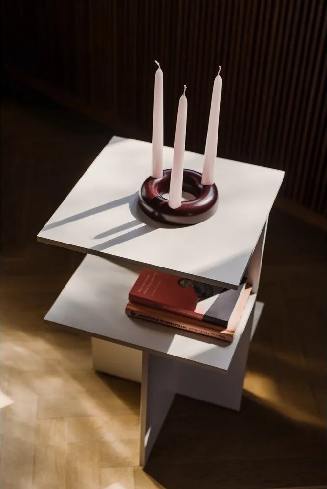 Noptieră grej cu rafturi Atik – noo.ma