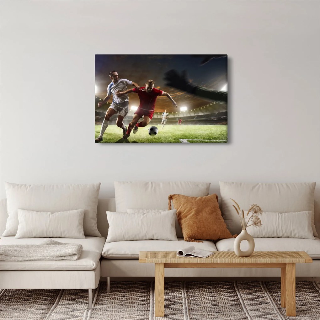 Tablou - Fotbaliști în acțiune (90x60 cm)