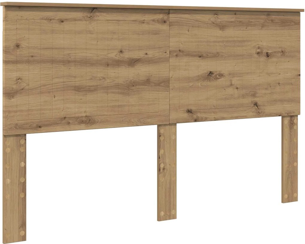 vidaXL Tăblie cap cu headboard Stejar Artizanal 160 cm Lemn compozit