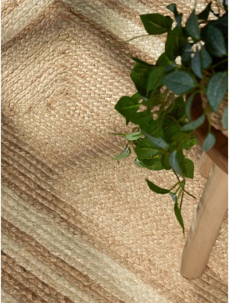 Covor tip traversă crem/în culoare naturală reversibil/țesut manual din iută 70x200 cm Jutta – Hanse Home