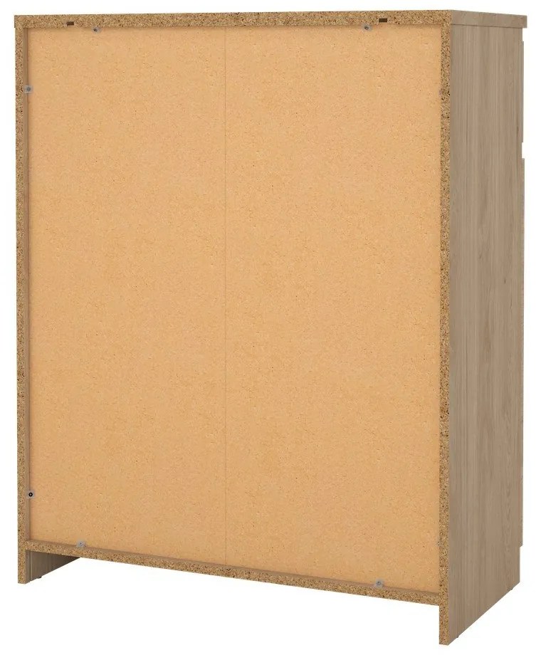 Comodă în culoare naturală cu aspect de lemn de stejar 80x100x40 cm Naia – Tvilum