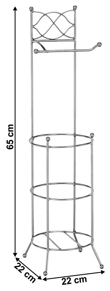 Suport hârtie igienică, metal/argintiu, BRIZO