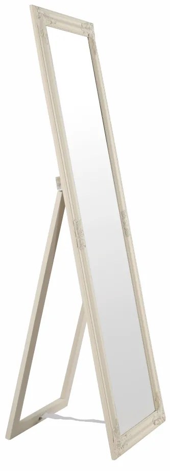 Oglinda cu cadru din lemn culoarea smantanii, MALKIA TIP 12