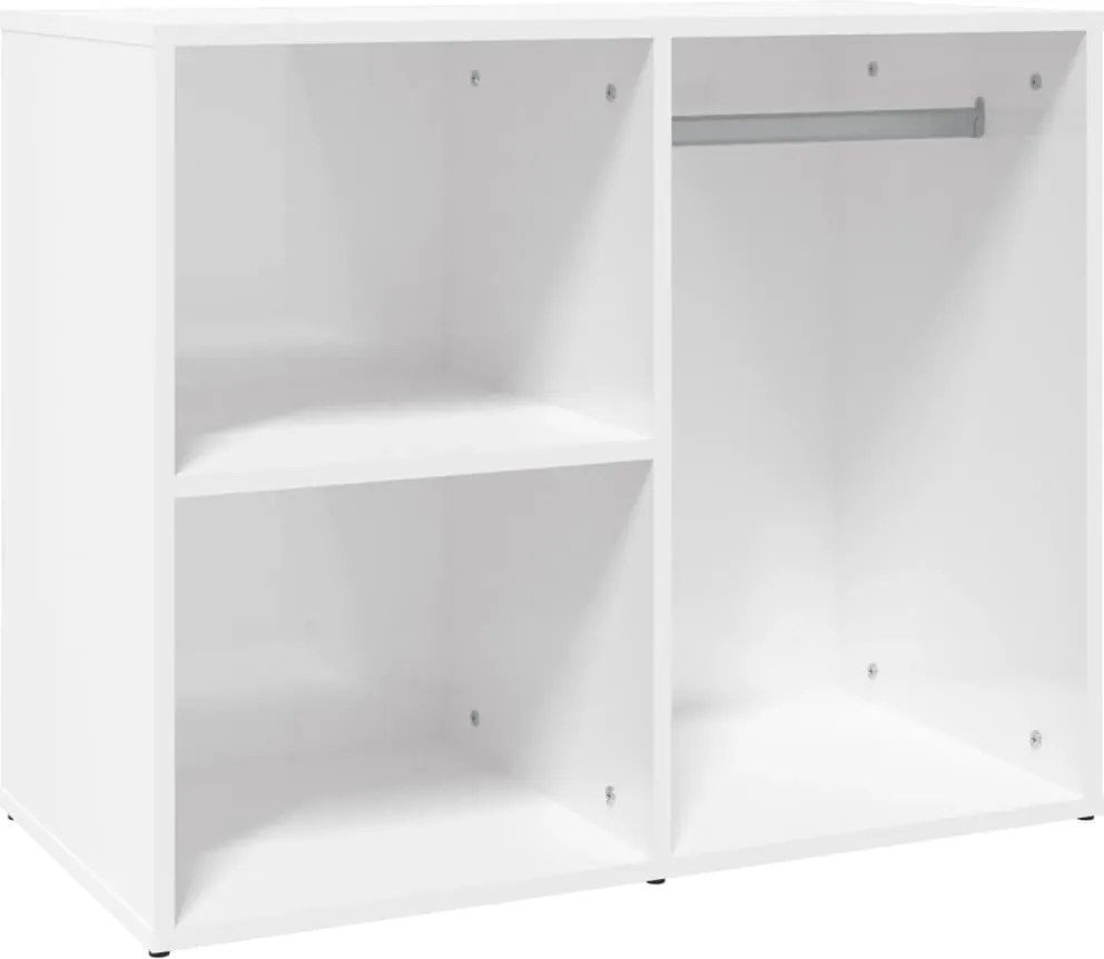 vidaXL Dulap de dressing, alb extralucios, 80x40x65 cm, lemn compozit
