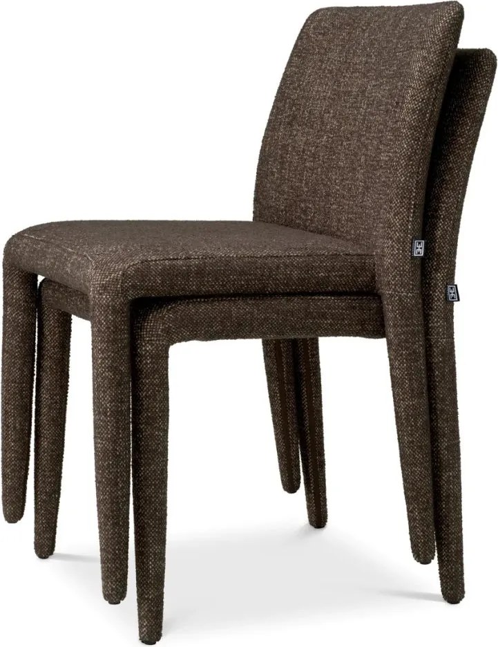 Set de 2 scaune elegante design LUX Leiza, Renato brown