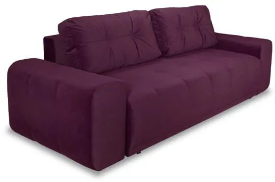 Canapea Extensibila Cu Lada Depozitare Dreamer, Visiniu, 260 x 110 x 100 Cm