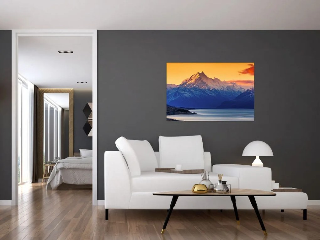 Tablou - Lacul Pukaki (90x60 cm)