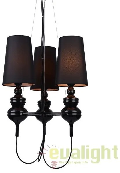 Candelabru modern design elegant Baroco 3 Black