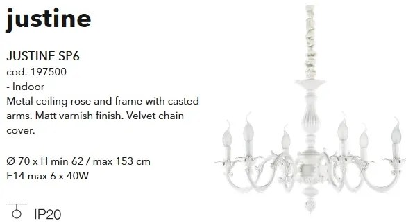 Candelabru elegant design clasic JUSTINE SP6 197500