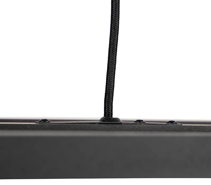 Lampă suspendată inteligentă neagră cu 4 lumini inclusiv Wi-Fi G95 - Big Cage