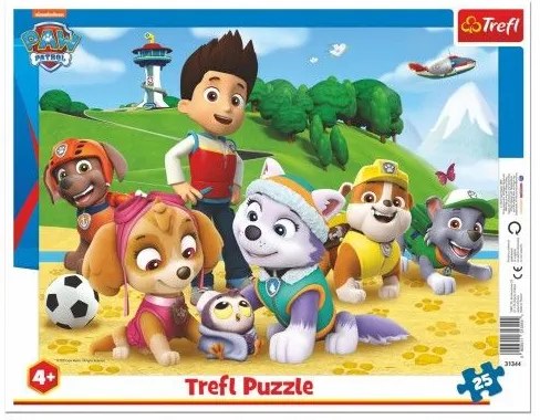 Puzzle Paw Patrol pe pistă 37x29cm 16buc în cutie