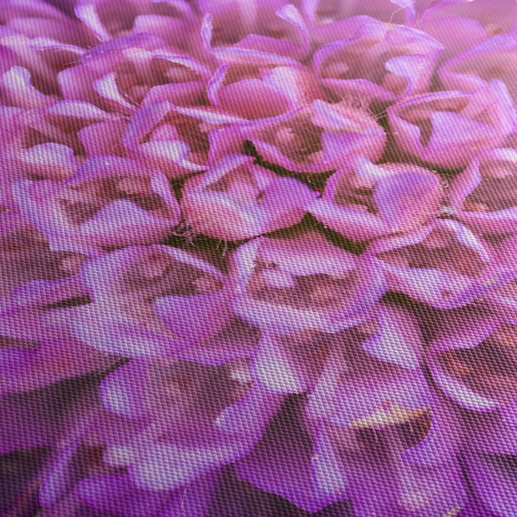 Tablou detailat cu floare (cu ceas) (90x30 cm)