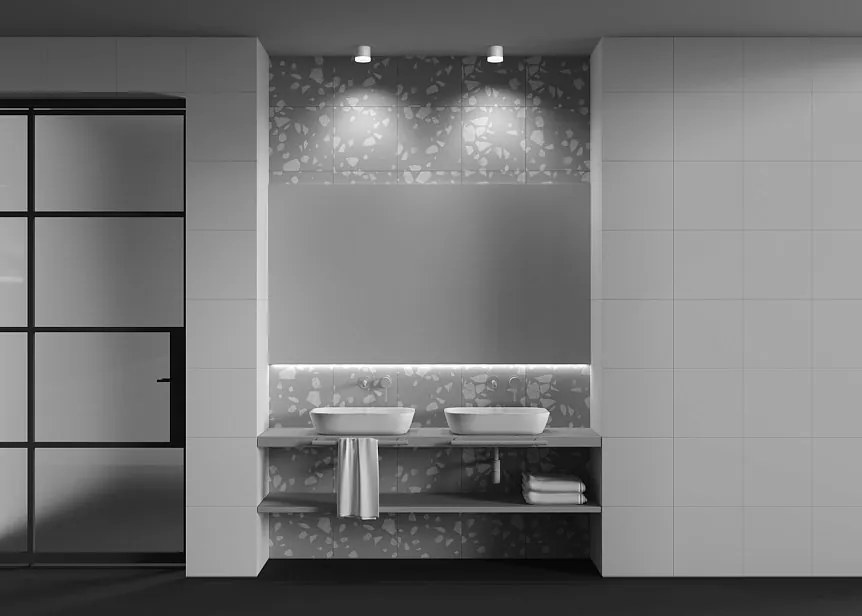 Spot aplicat minimalist cu protectie IP44 Pauline, alb