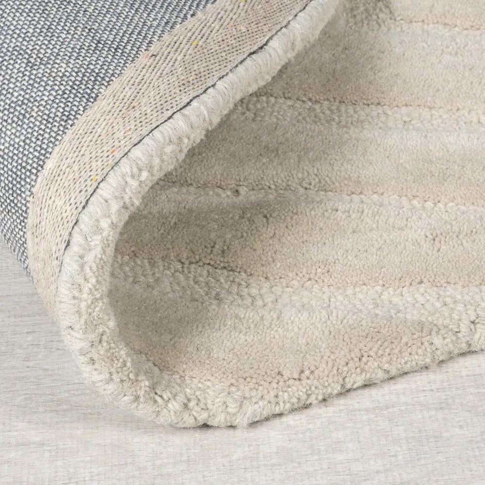 Covor tip traversă crem țesut manual din lână 60x230 cm Mesmerise Natural – Flair Rugs