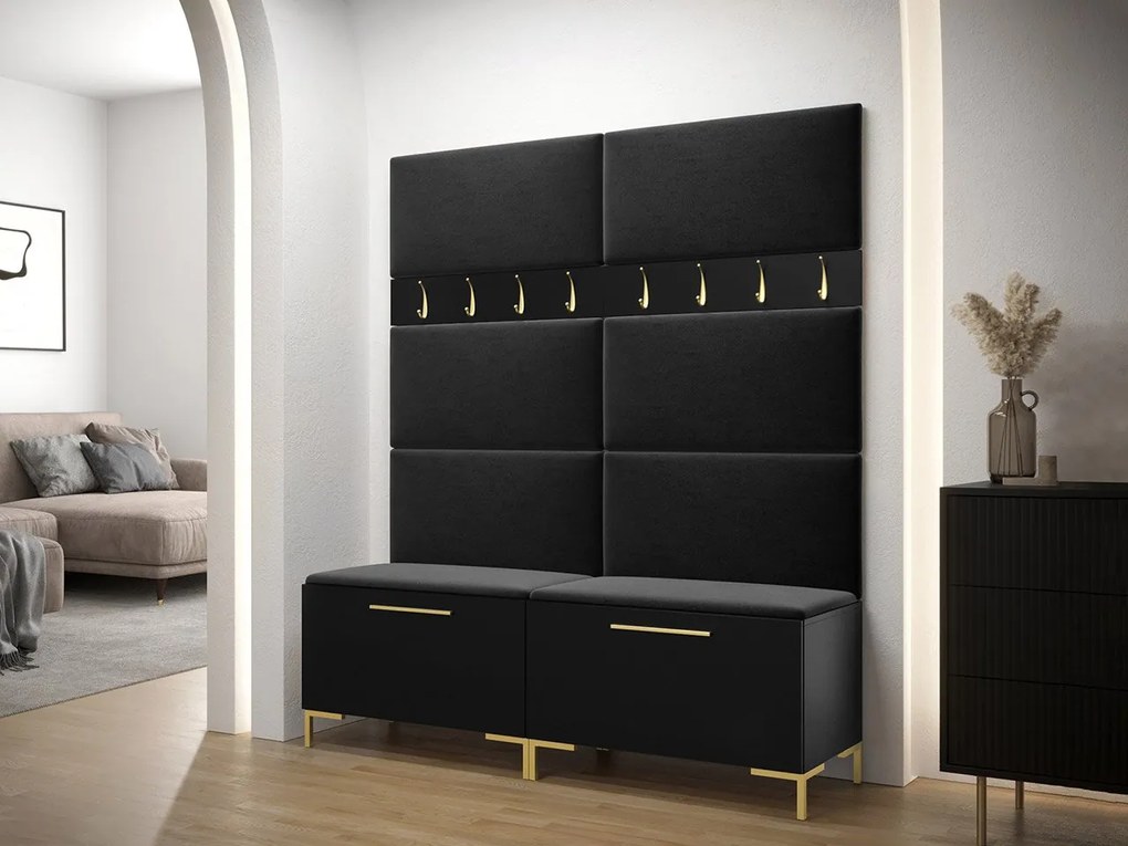 Set mobilier hol Frisala II (Negru + Manila 18). 1060424
