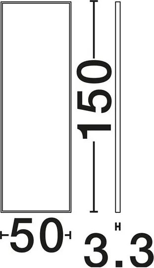 Oglinda de perete decorativa MIRAGIO 50x150cm