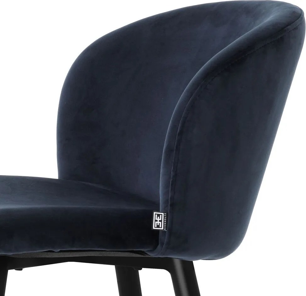 Scaun de bar design elegant LUX Volante, albastru 115734 HZ