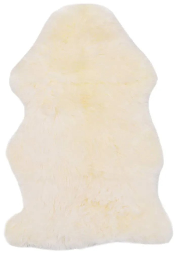 vidaXL Covor din blană de oaie, alb, 60 x 90 cm