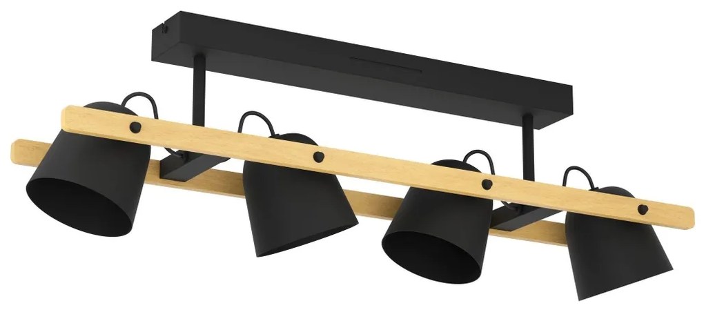 Lustră LED RGBW dimabilă aplicată Eglo 900882 HORNWOOD-Z 4xLED/3,7W/230V