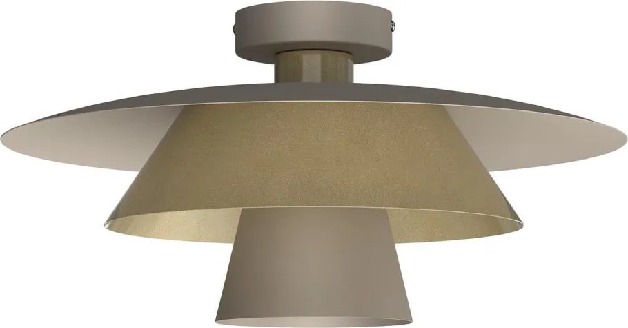 Plafonieră PLATO 1xE27/15W/230V, Ø 38 cm, bej/auriu