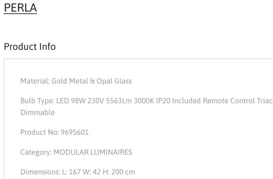 Lustra LED suspendata cu telecomanda design decorativ PERLA