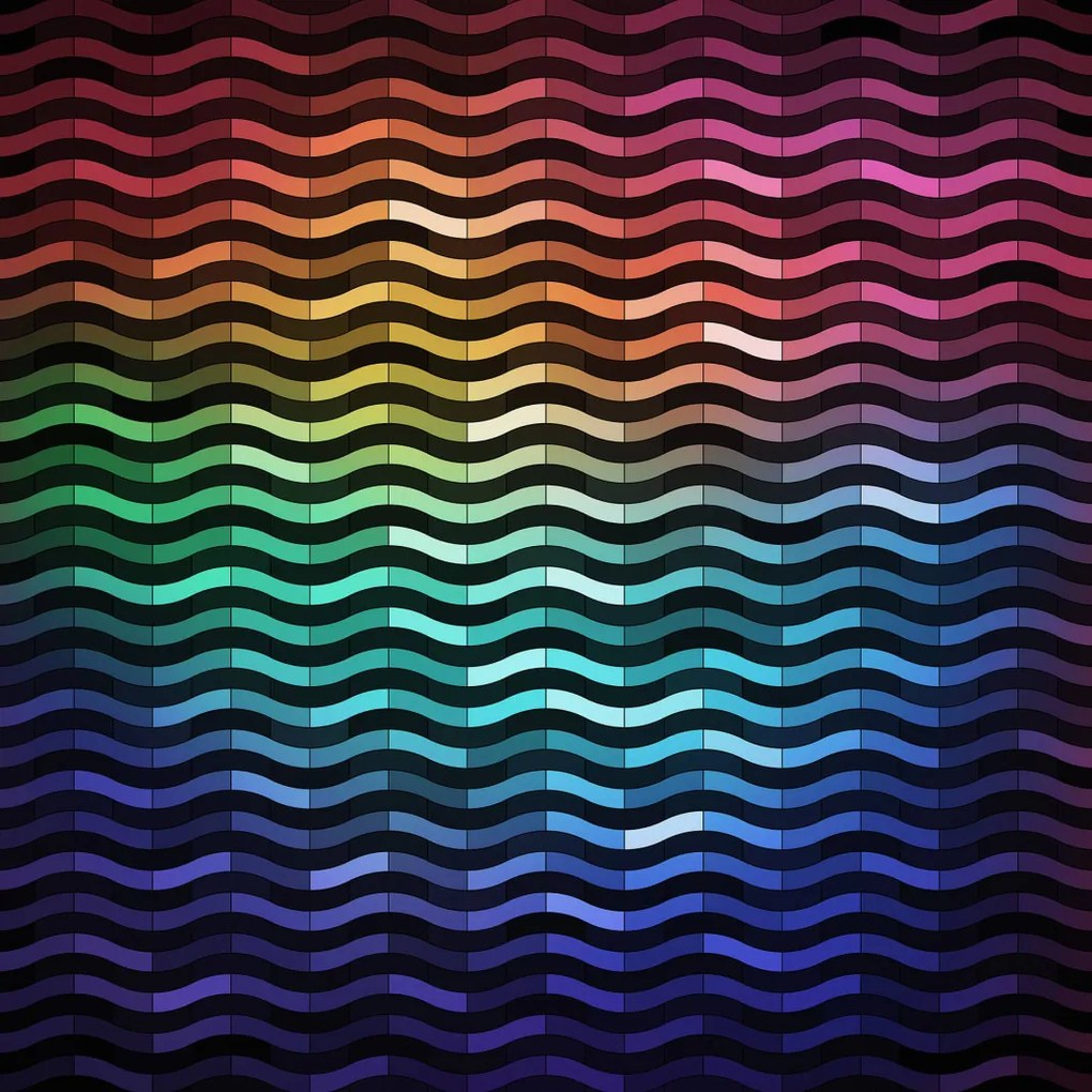 Tapet Rainbowwave, Rebel Walls