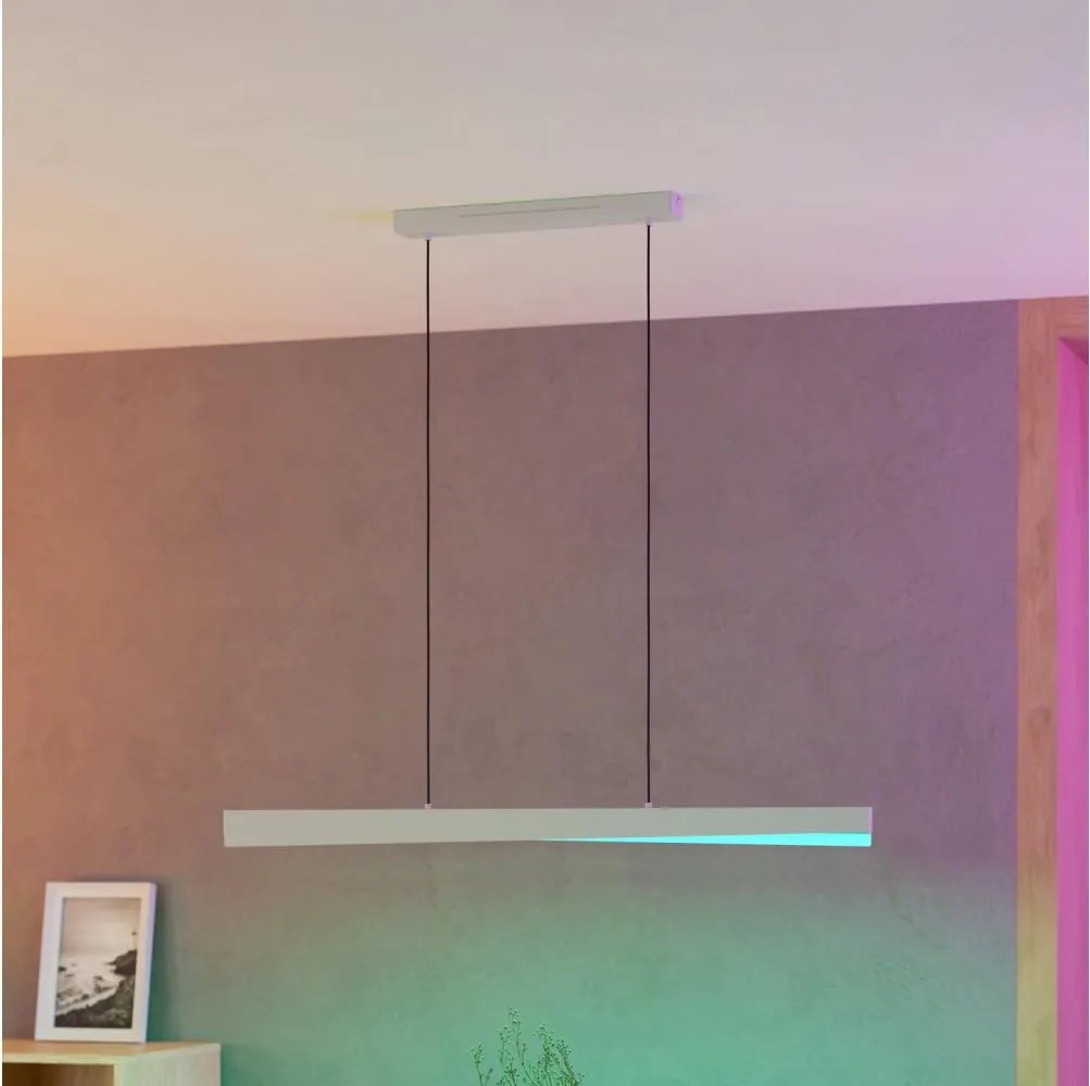 Eglo 901833 - Lustră suspendată pe cablu LED RGBW dimabilă BOLOGNANO-Z LED/19W/230V, gri