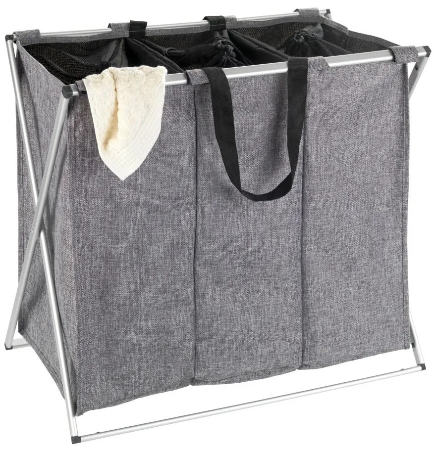 Coş de rufe Wenko Trio, 130 l, gri