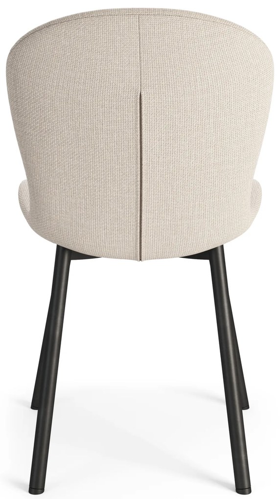 MAZZONI EXPORT FIORA Bej (material Basel 24) - SCAUN MODERN TAPIȚAT PENTRU SALON/SUFRAGERIE LOFT