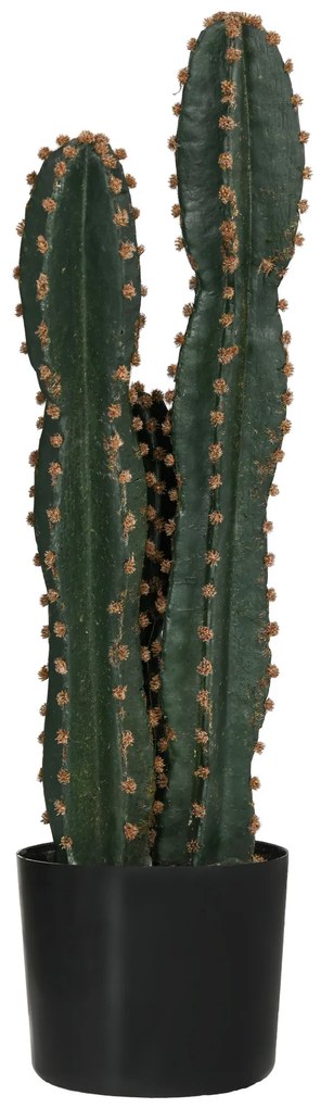 Outsunny Cactus artificial de mare realism plantă artificială de dimensiuni mari dim. Ø 17 x 60H cm verde | Aosom Romania