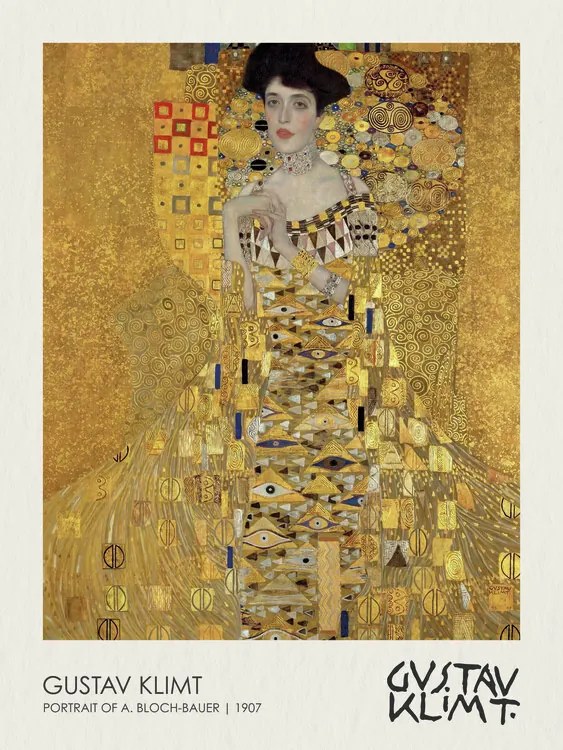 Reproducere Portrait of Adele Bloch-Bauer I (1907), Gustav Klimt