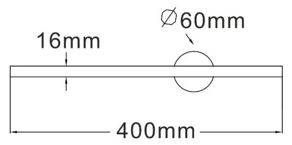 Aplica de perete LED pivotanta design liniar TROY 40cm