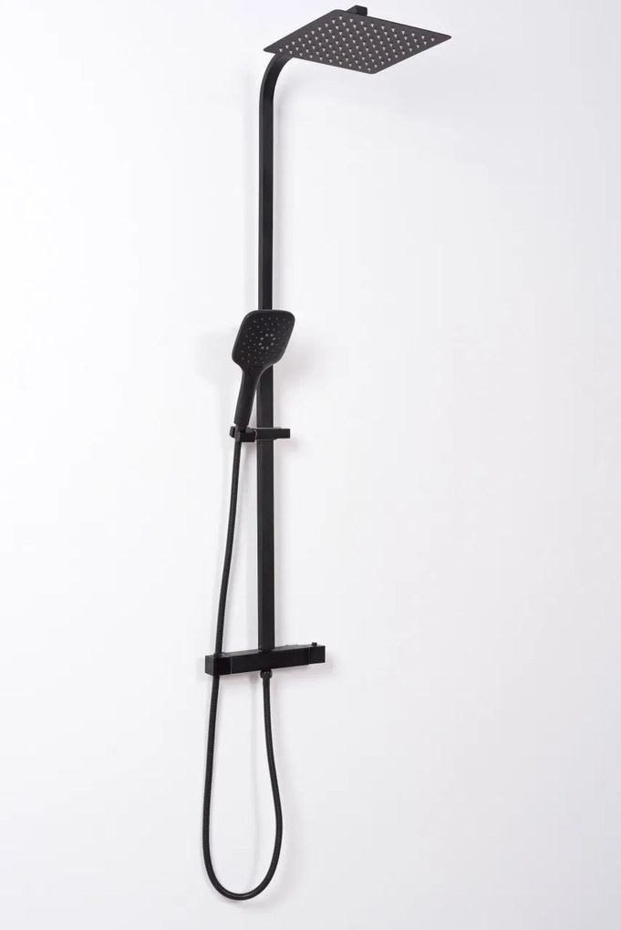 Set de duș cu termostat Rea JET Black Mat