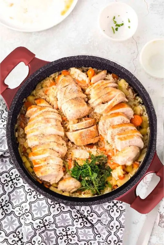 Set oale si tigai Royalty Line RL-ES2014M, 17 piese, Acoperire din marmurа, Inductie, Burgund