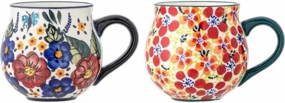 Cană ceramică multi-color, finisaj mat – Florist