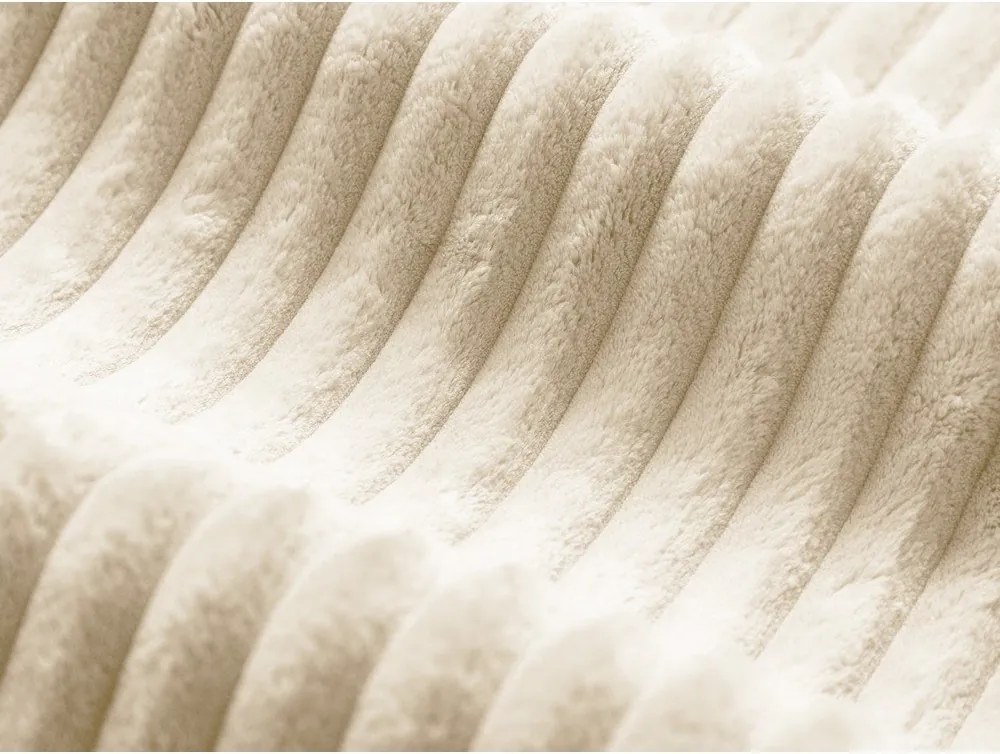 Pat matrimonial bej tapițat cu spațiu de depozitare cu somieră 200x200 cm Martina – Micadoni