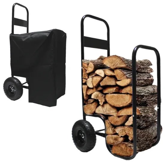 Cărucior de transport pentru lemne de foc