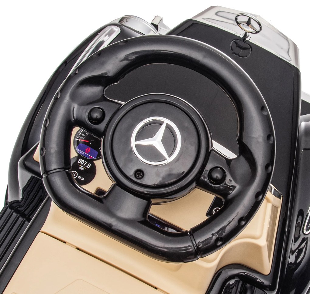 AIYAPLAY Portator Copii Mașină Licențiat Mercedes-Benz 300S 18-48 luni depozitare sub scaun negru | Aosom Romania