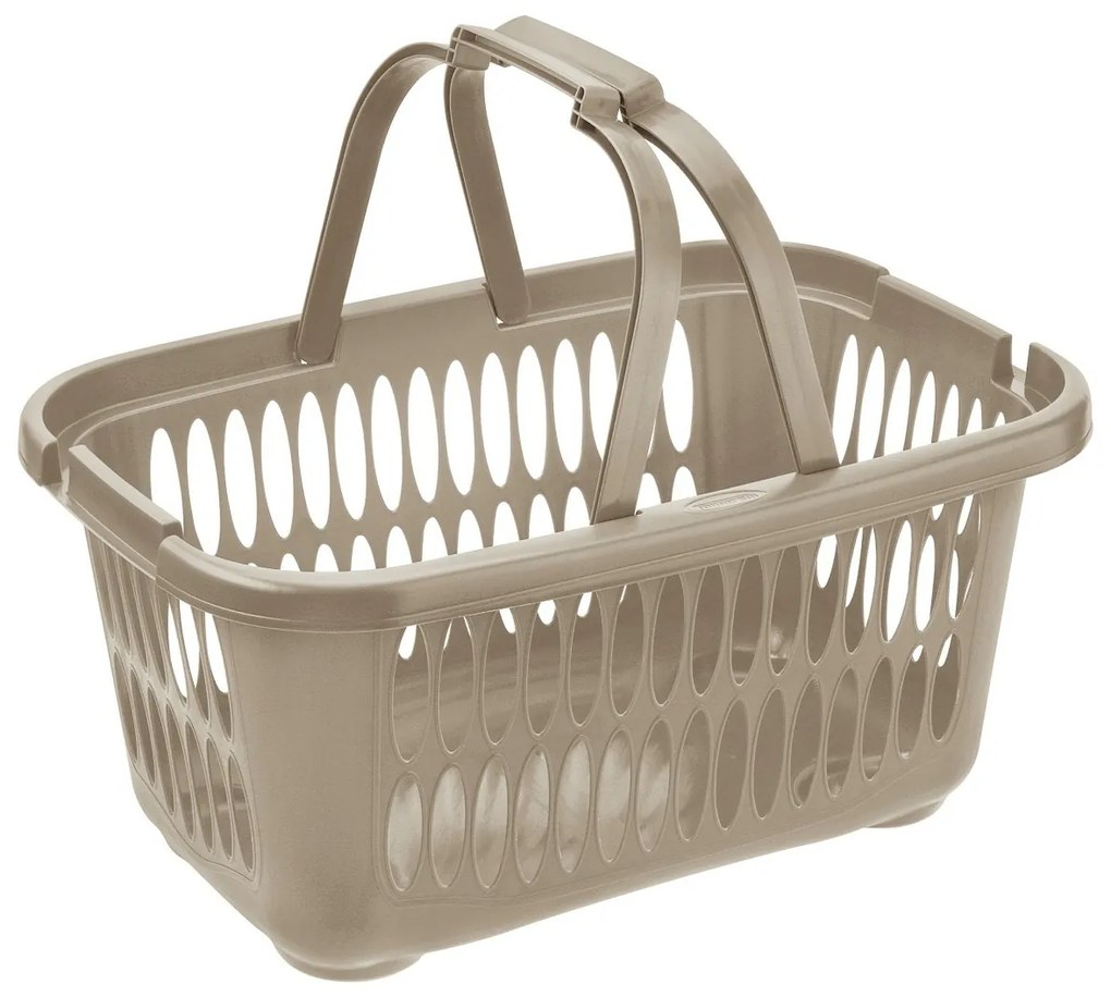 Tontarelli Coș pentru rufe curate COVER LINE cumâner  19,4 l, maro