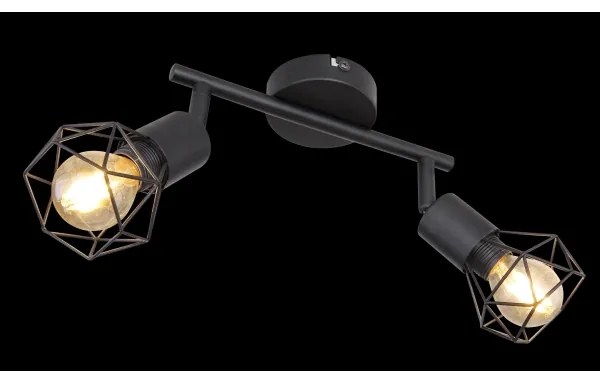 Spot LED XARA 2xE14/6W/230V negru Globo