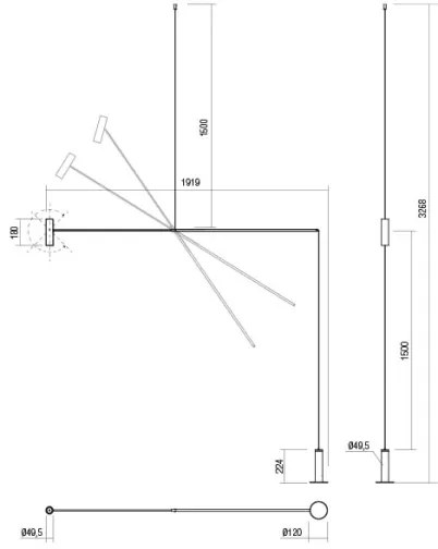 Lampadar LED dimabil Redo 01-2695 PICAS LED/12W/230V negru