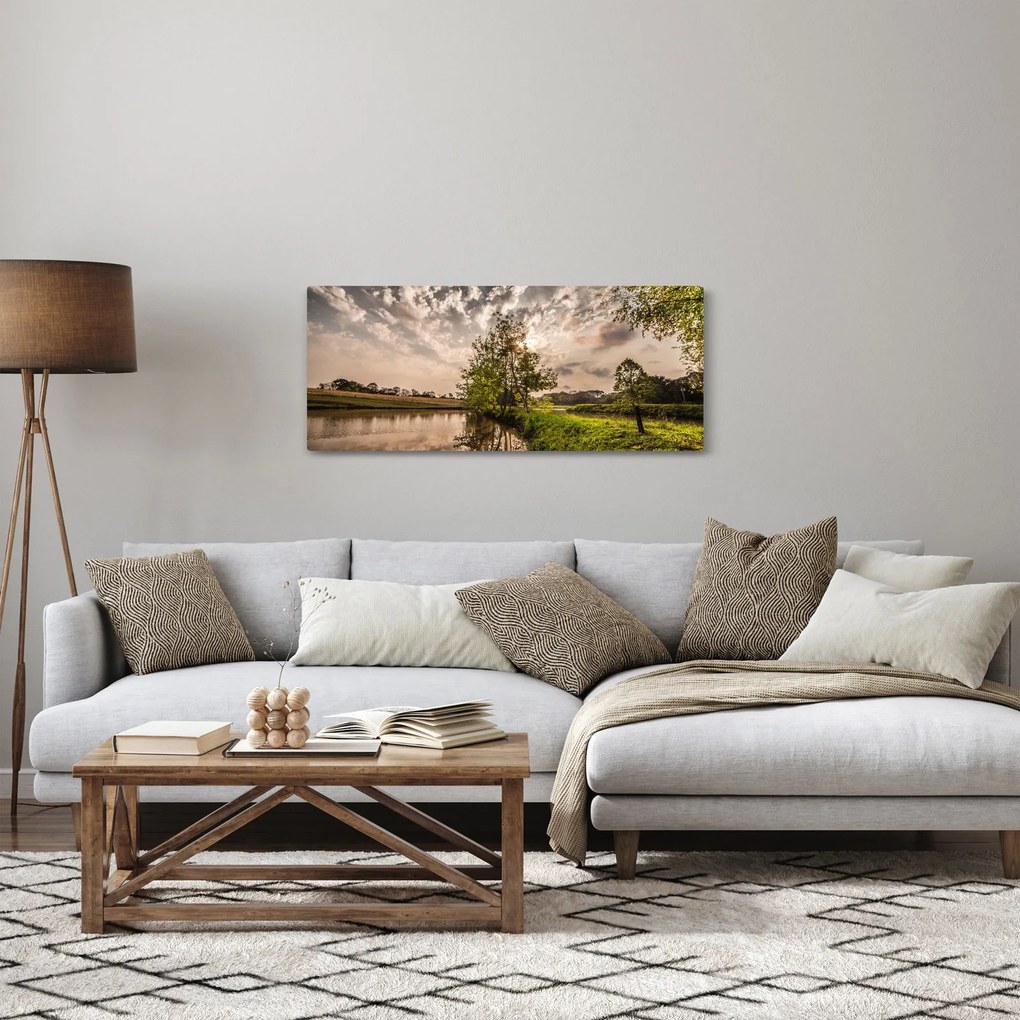 Tablou naturii cu raze de soae (120x50 cm)
