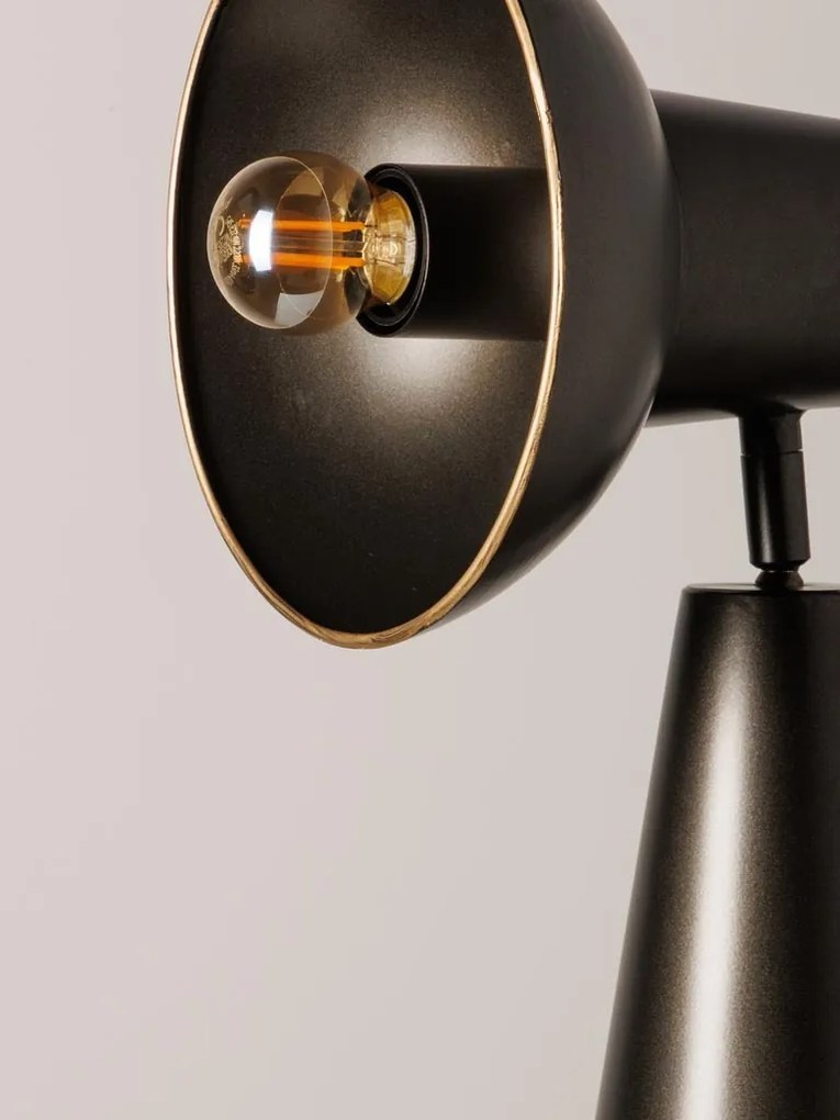 Lampa de masa, maro, din metal, Curious