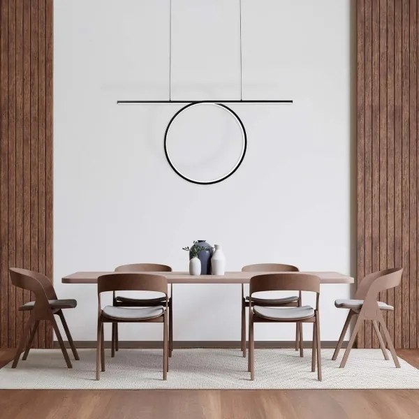 Lustră LED suspendată pe cablu ODETTA LED/42W/230V 4000K neagră